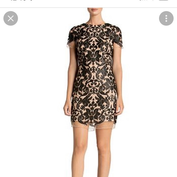 Dress the Population Megan Sequin Lace Shift Dress - Picture 5 of 7